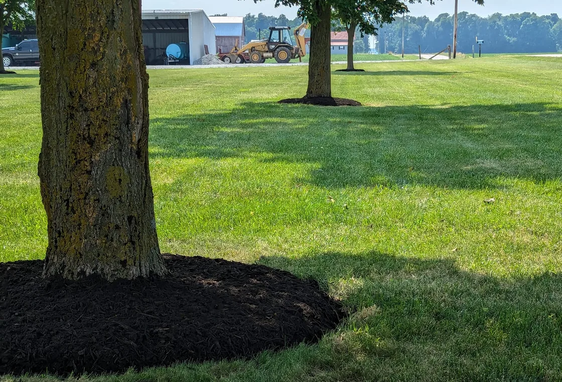 Greenworks crew working on a landscaping project in Indiana